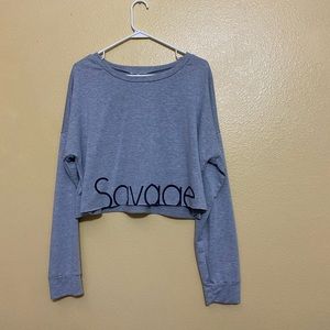 Charlotte Russe crop sweater